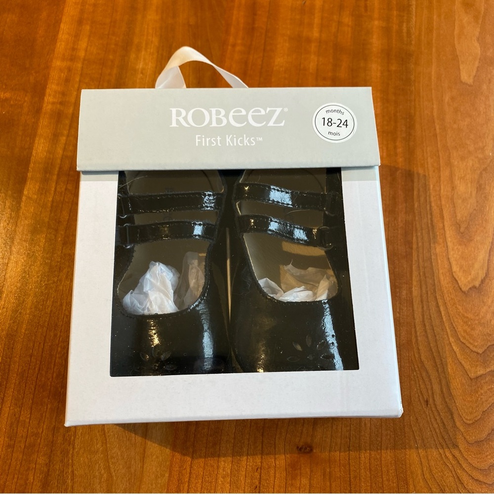 Robeez 18-24 months Black Leather